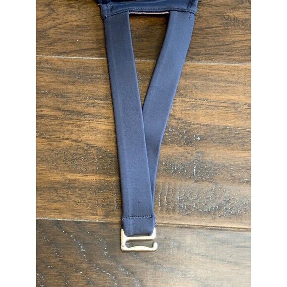 Xhilaration Bikini Top Bandeau Molded Laser Cut Swimsuit Pink Gray Geometric XS - Picture 6 of 9